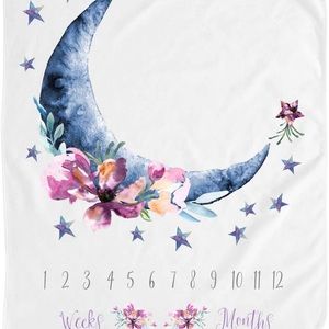 Baby Moon Monthly Milestone Blanket